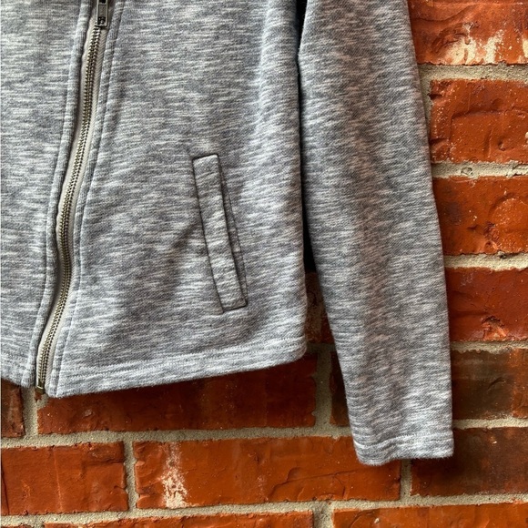 Matilda Jane Womens Medium Afternoon Drive Gray Knit Moto Blazer Jacket - Picture 3 of 8